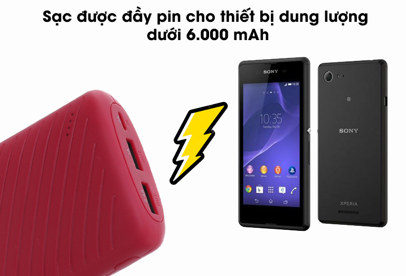 Pin sạc dự phòng 7500mAh eSaver LJ JP133 Pin sạc dự phòng 7500mAh eSaver LJ JP133