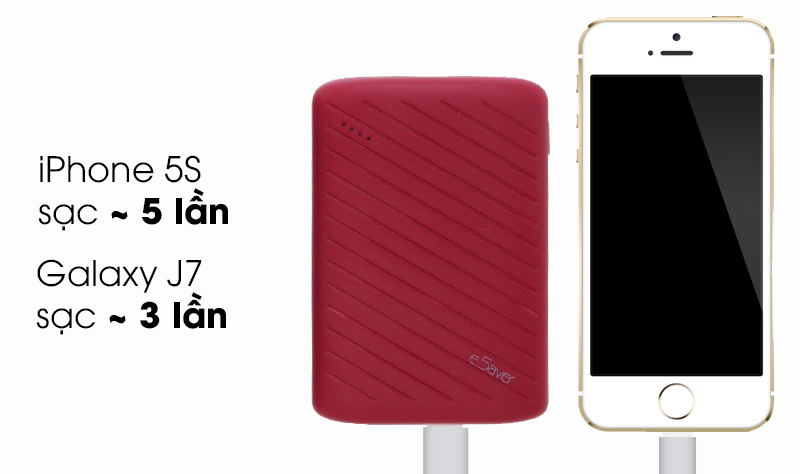 Pin sạc dự phòng 7500mAh eSaver LJ JP133 Pin sạc dự phòng 7500mAh eSaver LJ JP133