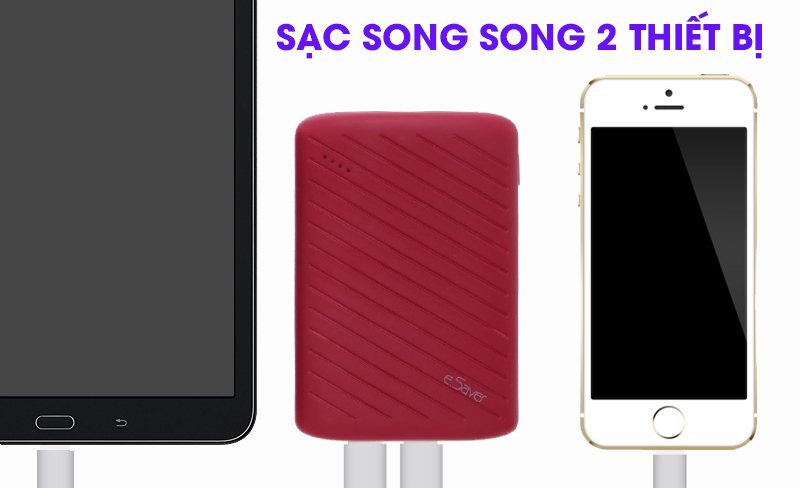 Pin sạc dự phòng 7500mAh eSaver LJ JP133 Pin sạc dự phòng 7500mAh eSaver LJ JP133