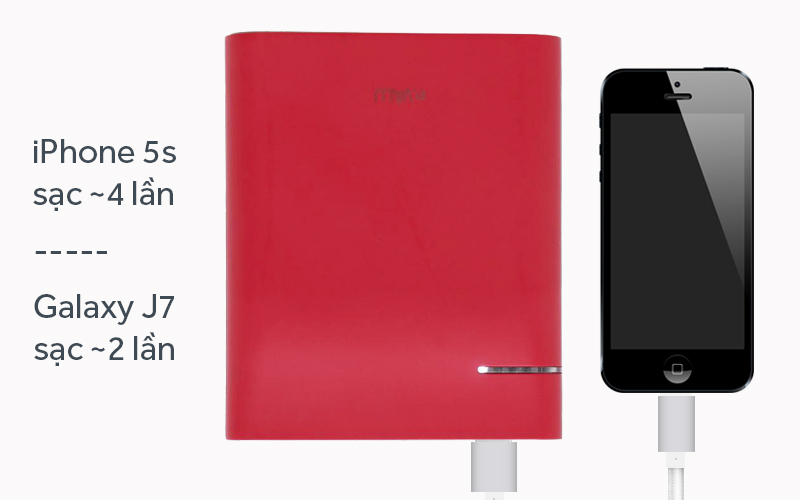 Pin sạc dự phòng 10.000 mAh eValu Sword X có dung lượng pin cao cho nhiều lần sạc Pin sạc dự phòng 10.000 mAh eValu Sword X có dung lượng pin cao cho nhiều lần sạc