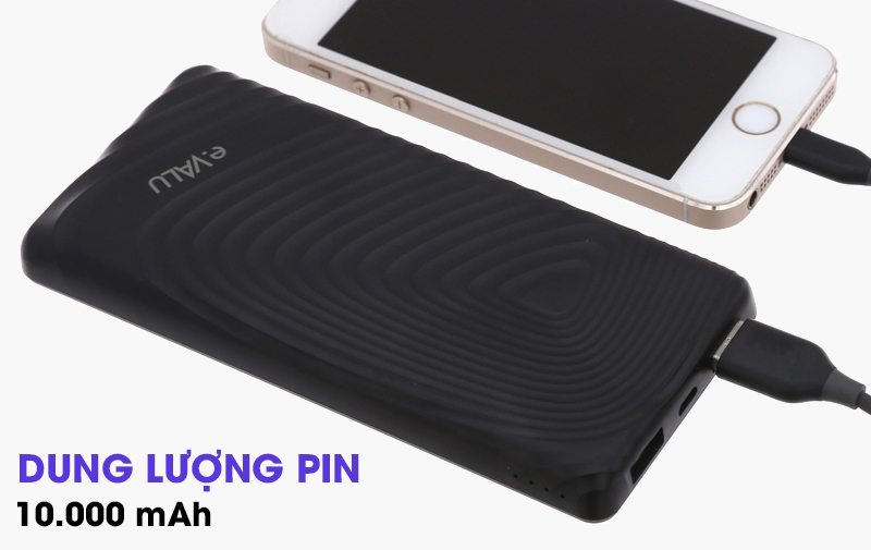Pin sạc dự phòng Polymer 10.000 mAh eValu Amor 10S Pin sạc dự phòng Polymer 10.000 mAh eValu Amor 10S