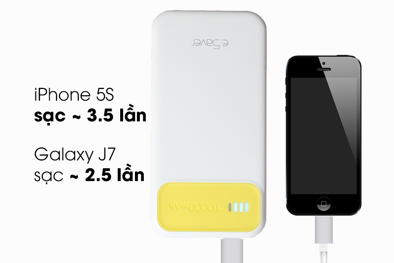 Pin sạc dự phòng Polymer 10.000 mAh eSaver PJ JP62S Pin sạc dự phòng Polymer 10.000 mAh eSaver PJ JP62S