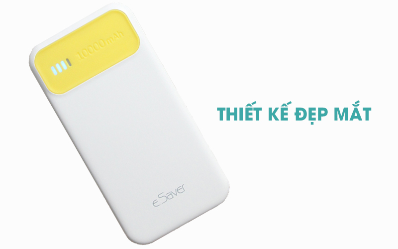 Pin sạc dự phòng Polymer 10.000 mAh eSaver PJ JP62S Pin sạc dự phòng Polymer 10.000 mAh eSaver PJ JP62S
