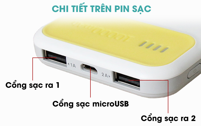 Pin sạc dự phòng Polymer 10.000 mAh eSaver PJ JP62S Pin sạc dự phòng Polymer 10.000 mAh eSaver PJ JP62S