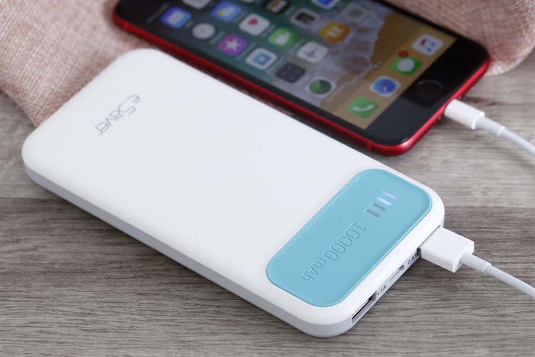 Pin sạc dự phòng Polymer 10.000 mAh eSaver PJ JP62S Màu Xanh Dương