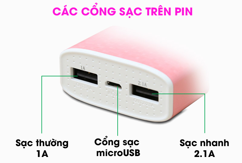 Pin sạc dự phòng 5000mah eSaver Safari 2S Pin sạc dự phòng 5000mah eSaver Safari 2S