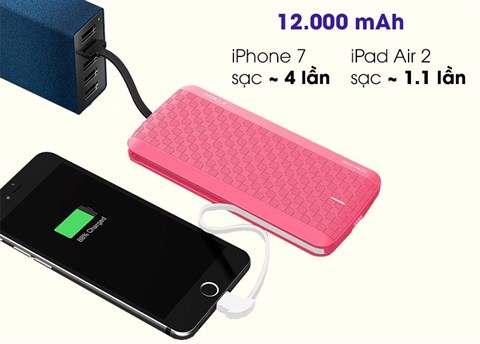 Sạc dự phòng iWALK UBT12000X 12000mAh Đỏ