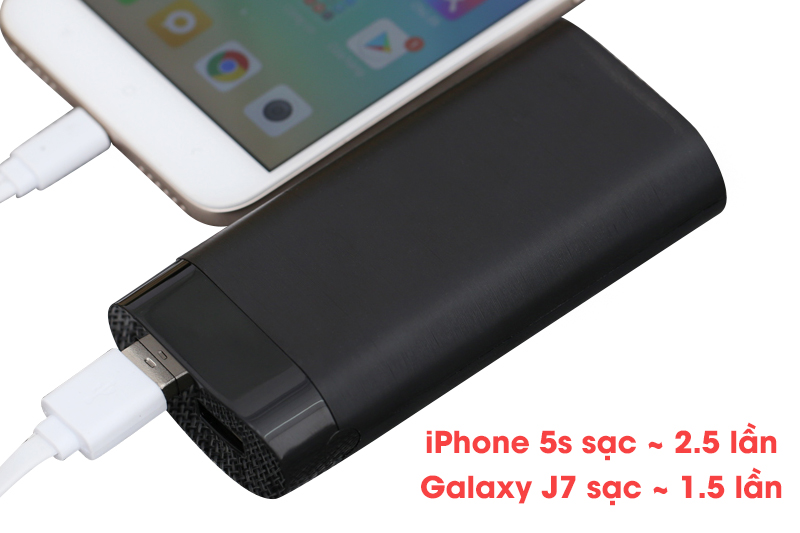 Pin sạc dự phòng 5000mAh eSaver LA A32 Đen Pin sạc dự phòng 5000mAh eSaver LA A32 Đen