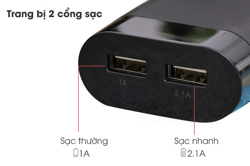 Pin sạc dự phòng 5000mAh eSaver LA A32 Đen