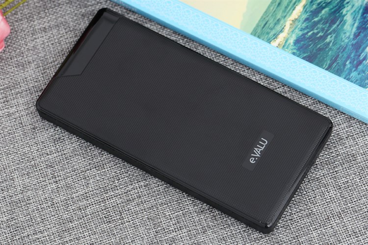 Pin sạc dự phòng Polymer 10.000 mAh Type C 18W eValu PA Croco Màu Đen