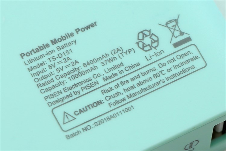 Pin sạc dự phòng 10.000 mAh AVA TS-D151