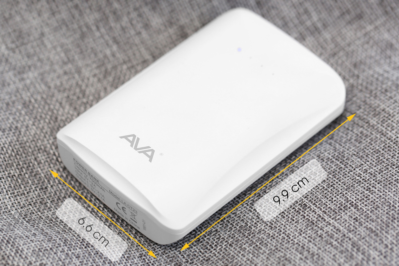 Pin sạc dự phòng 7.500 mAh AVA LA CT23 - Kích thước Pin sạc dự phòng 7.500 mAh AVA LA CT23 - Kích thước