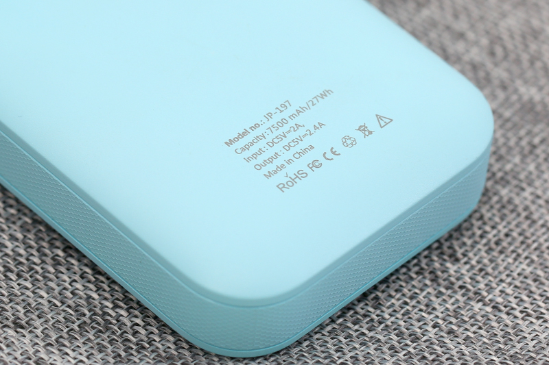 Pin sạc dự phòng 7.500 mAh AVA LJ JP197 Màu Xanh Dương