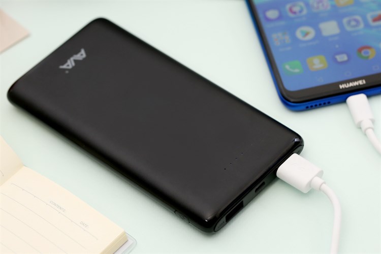 Pin sạc dự phòng Polymer 10.000 mAh AVA PA CK01 Màu Đen