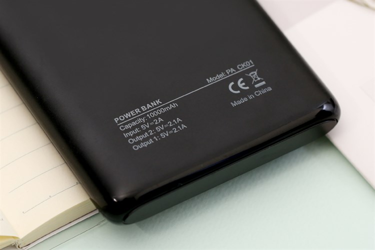 Pin sạc dự phòng Polymer 10.000 mAh AVA PA CK01 Màu Đen