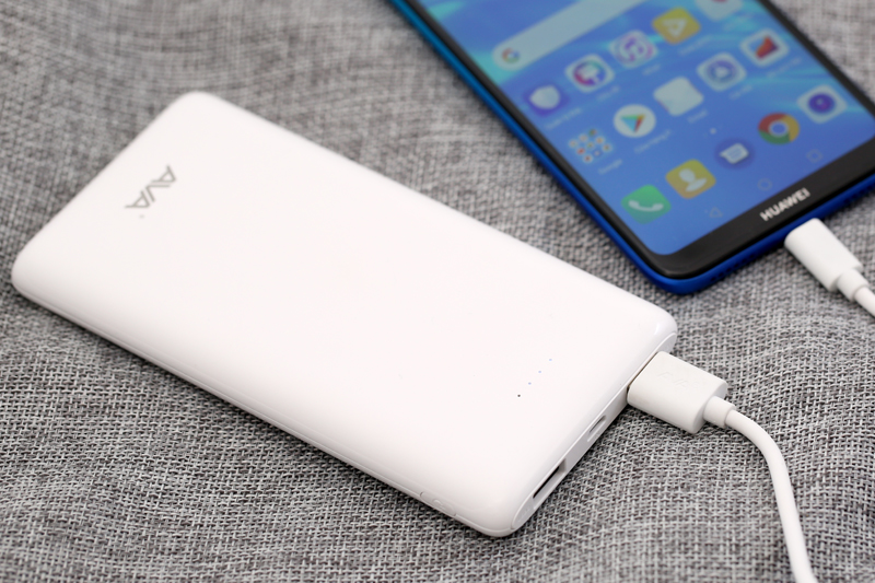 Pin sạc dự phòng Polymer 10.000 mAh AVA PA CK01 Màu Trắng