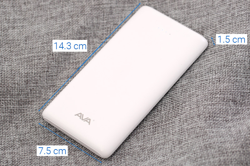 Pin sạc dự phòng Polymer 10.000 mAh AVA PA CK01 Màu Trắng