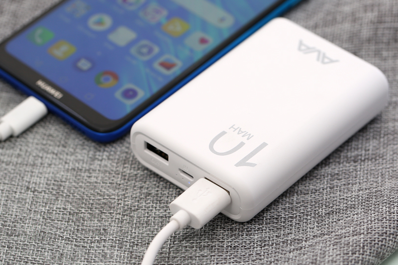 Pin sạc dự phòng Polymer 10.000 mAh AVA PJ JP191 Màu Trắng