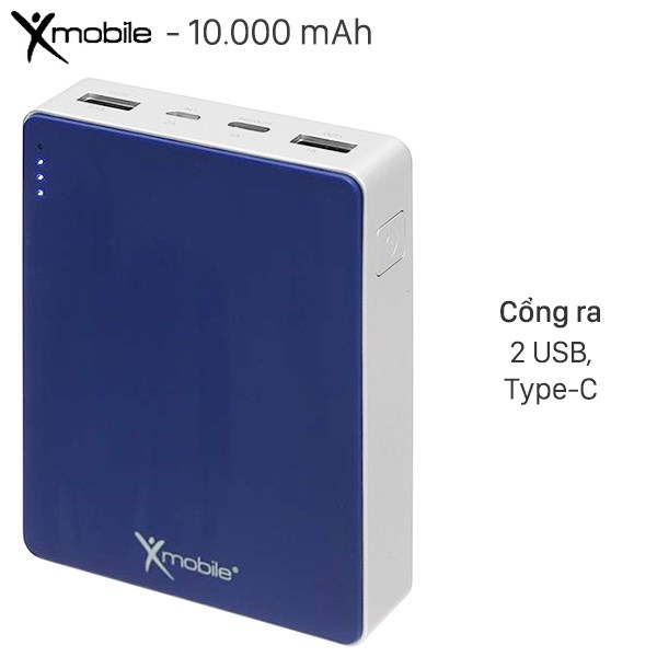 Pin sạc dự phòng 10.000 mAh Type C Xmobile Gram 4