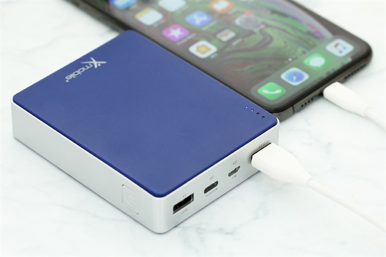 Pin sạc dự phòng 10.000 mAh Type C Xmobile Gram 4 Màu Xanh Dương