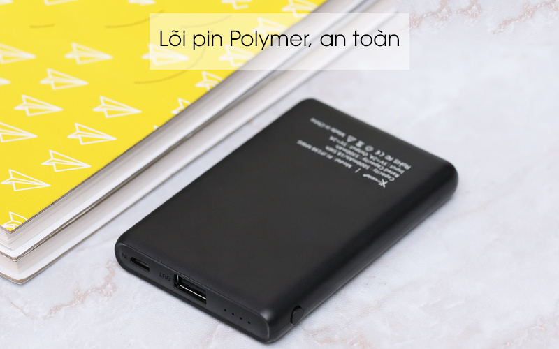 Pin sạc dự phòng Polymer 5.000 mAh Xmobile PJ JP198 MWG có lõi pin polymer Pin sạc dự phòng Polymer 5.000 mAh Xmobile PJ JP198 MWG có lõi pin Polymer