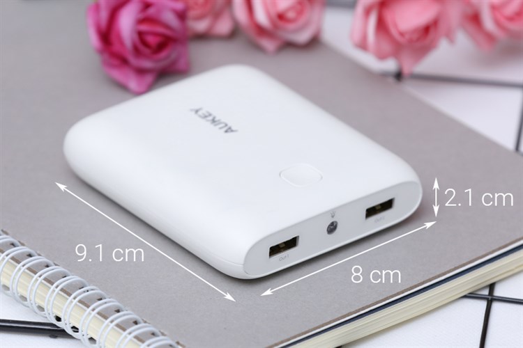 Pin sạc dự phòng 10.000 mAh AUKEY PB-N42 Màu Trắng