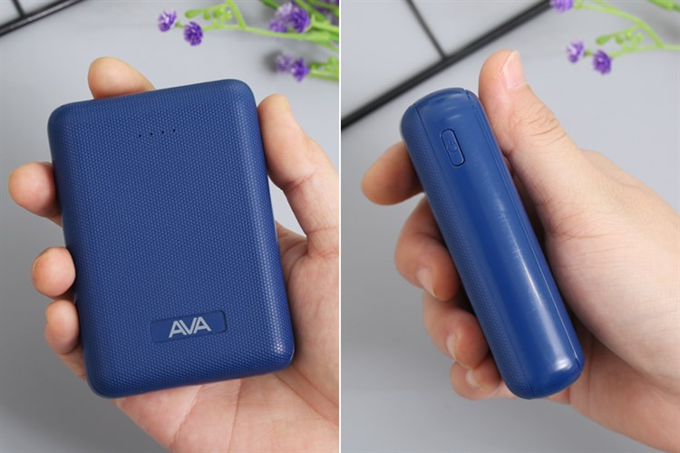 Pin sạc dự phòng Polymer 10.000 mAh 10.5W AVA PA W11 Màu Xanh Navy