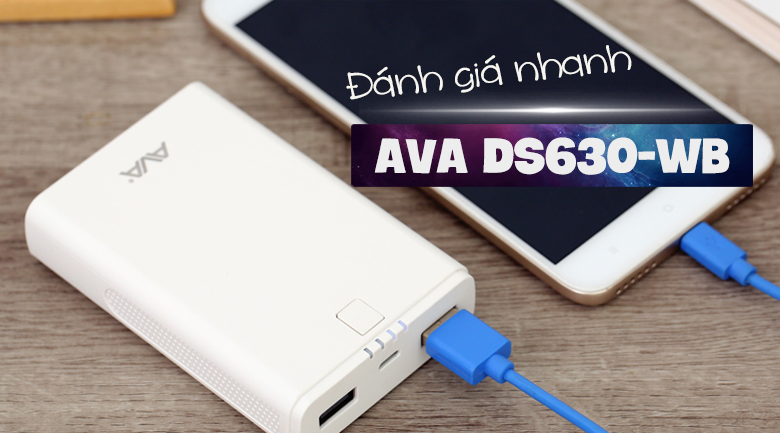 Pin sạc dự phòng 7.500 mAh AVA DS630-WB