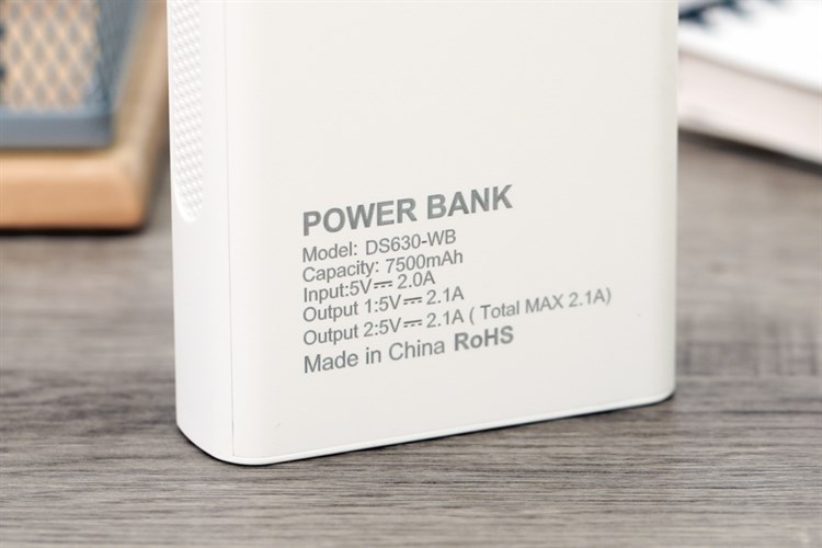 Pin sạc dự phòng 7.500 mAh AVA DS630-WB