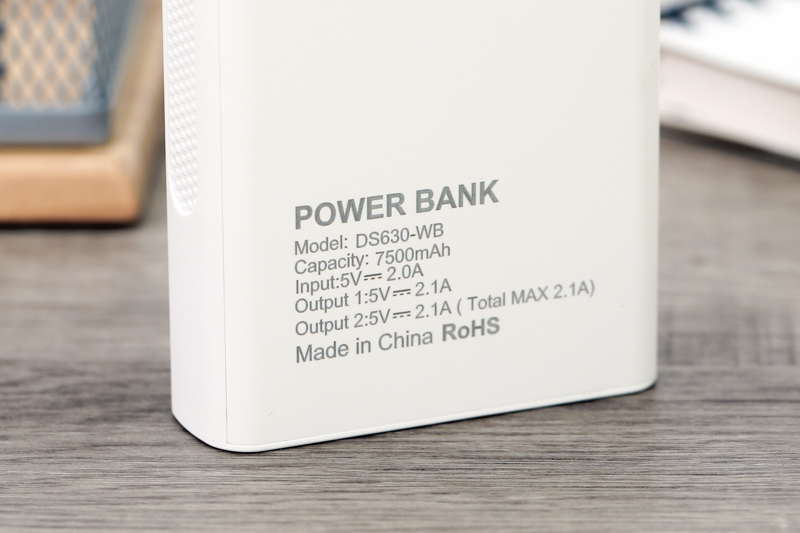 Pin sạc dự phòng 7.500 mAh AVA DS630-WB Màu Trắng