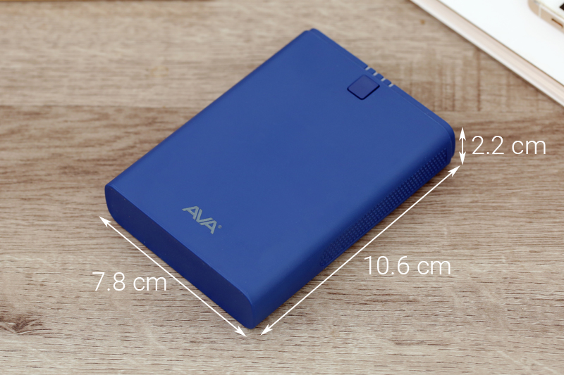 Pin sạc dự phòng 10.000 mAh AVA DS629-WB Màu Xanh Navy