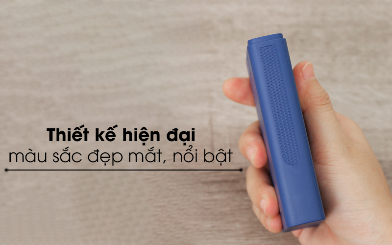 Pin sạc dự phòng 10.000 mAh AVA DS629-WB Xanh Navy thiết kế nồi bật Pin sạc dự phòng 10.000 mAh AVA DS629-WB Xanh Navy thiết kế nồi bật