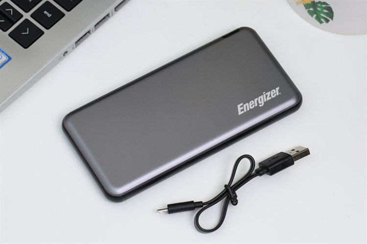 Pin sạc dự phòng Polymer 10.000 mAh 10.5W Energizer Chiến Binh II UE10046 Màu Xám