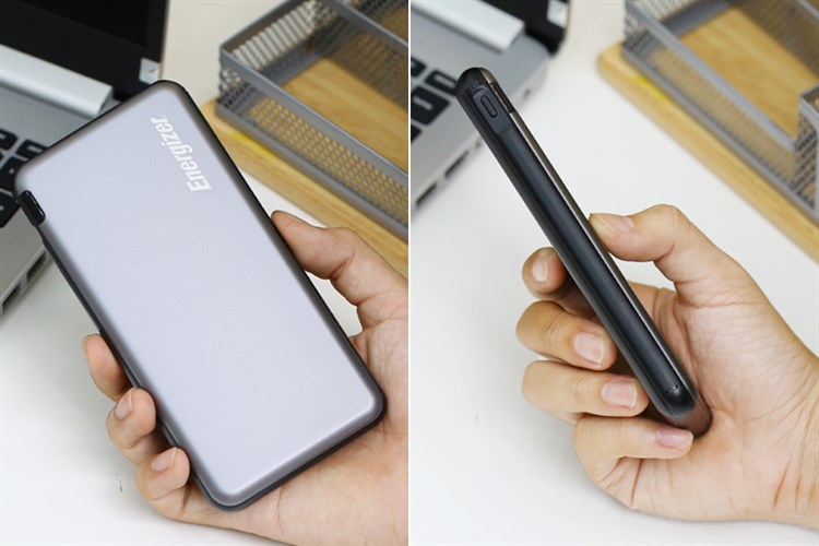 Pin sạc dự phòng Polymer 10.000 mAh 10.5W Energizer Chiến Binh II UE10046 Màu Xám