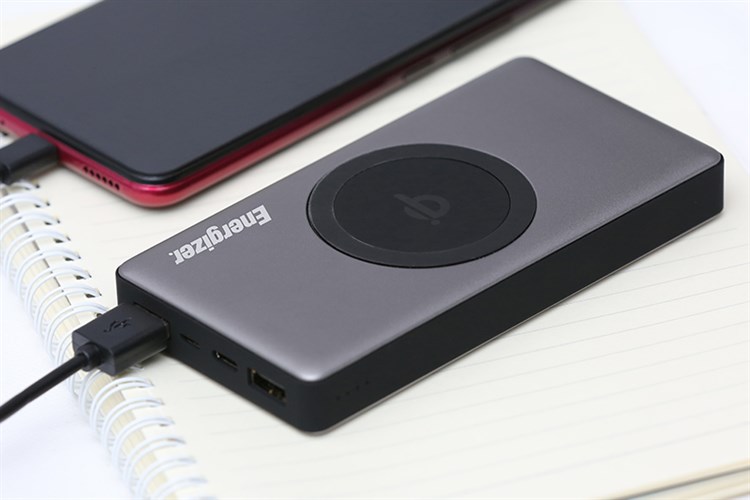 Pin sạc dự phòng không dây 10.000 mAh Type C 15W Energizer QE10000GY Màu Xám