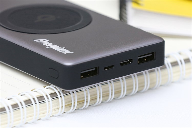 Pin sạc dự phòng không dây 10.000 mAh Type C 15W Energizer QE10000GY Màu Xám