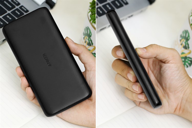 Pin sạc dự phòng Polymer 10.000 mAh Type C 12W Anker PowerCore Lite A1232 Màu Đen