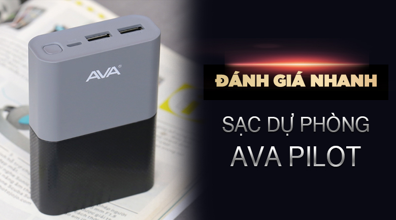 Pin sạc dự phòng Polymer 10.000 mAh AVA Pilot