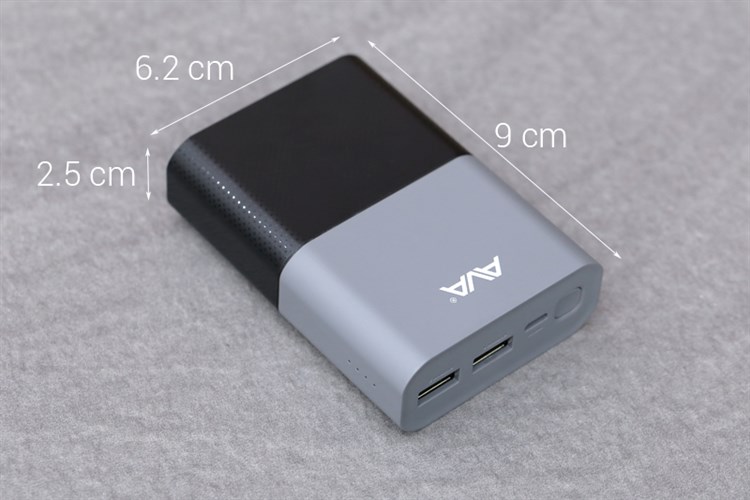 Pin sạc dự phòng Polymer 10.000 mAh AVA Pilot Màu Xám