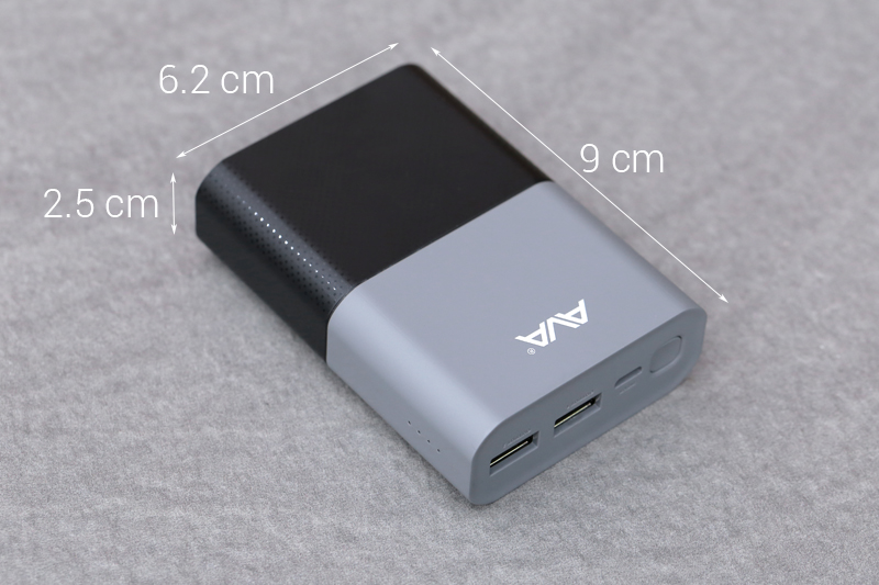 Pin sạc dự phòng Polymer 10.000 mAh AVA Pilot Màu Xám