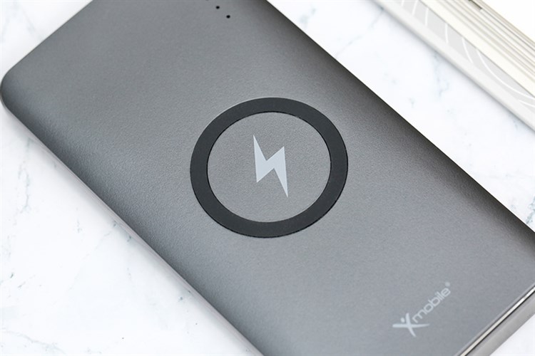 Pin sạc dự phòng Polymer 10.000mAh không dây Type C PD QC3.0 18W Xmobile P66D Màu Xám