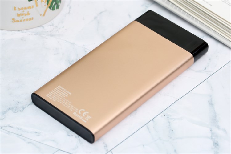 Pin sạc dự phòng Polymer 10.000 mAh Type C PD QC3.0 18W Mbest DS506-WB Màu Vàng đồng