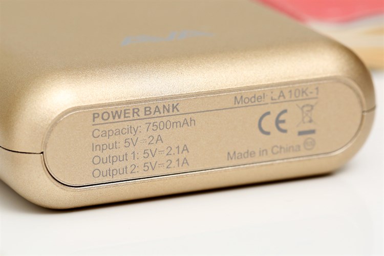 Pin sạc dự phòng 7.500 mAh AVA LA 10K-1 Màu Vàng đồng