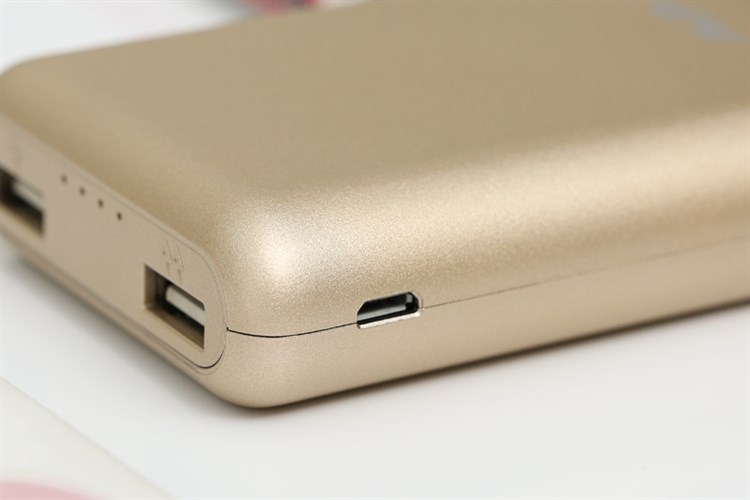 Pin sạc dự phòng 7.500 mAh AVA LA 10K-1 Màu Vàng đồng