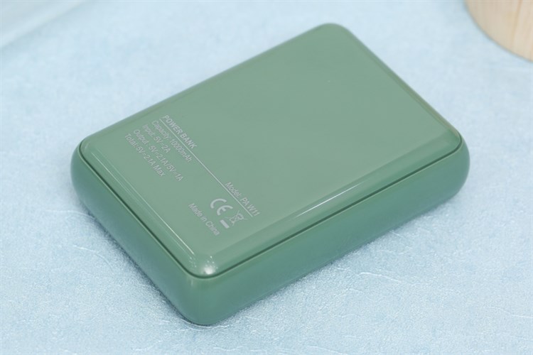 Pin sạc dự phòng Polymer 10.000mAh AVA PA W11 X Màu Xanh rêu