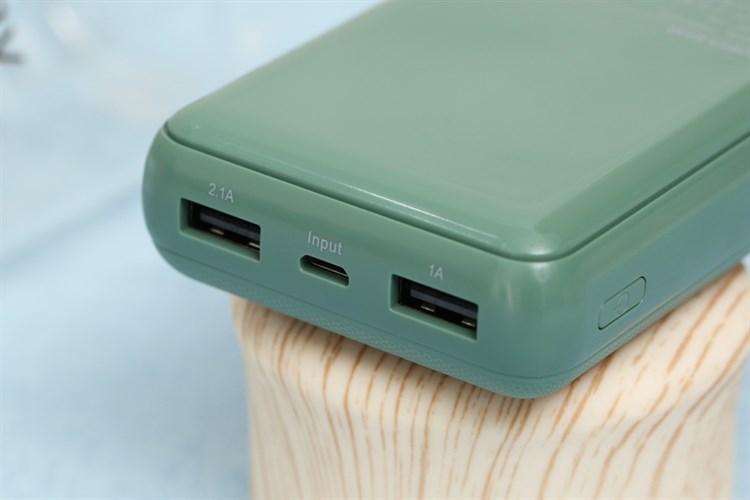 Pin sạc dự phòng Polymer 10.000mAh AVA PA W11 X Màu Xanh rêu