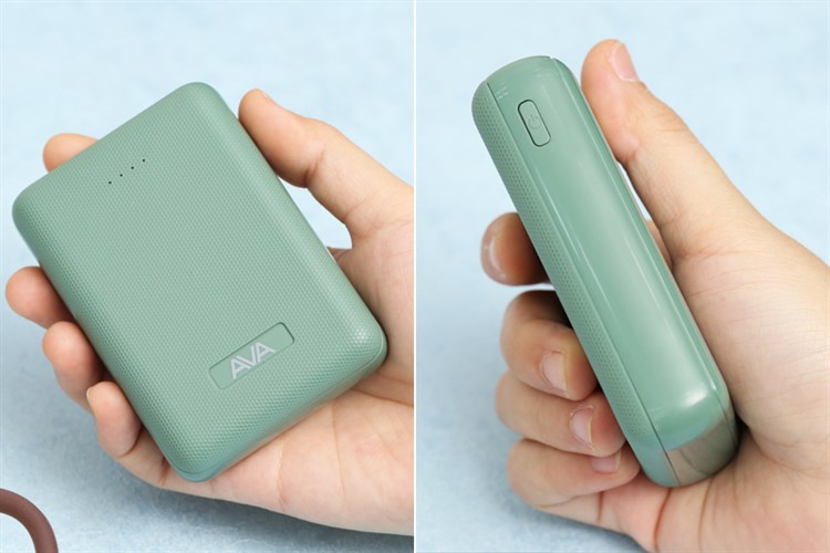 Pin sạc dự phòng Polymer 10.000mAh AVA PA W11 X Màu Xanh rêu