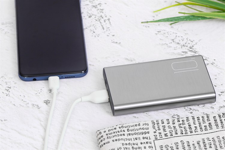 Pin sạc dự phòng Polymer 10.000 mAh Type C 12W Xmobile PJ JP190ST Màu Xám