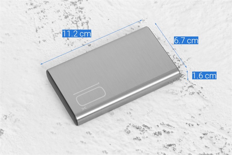 Pin sạc dự phòng Polymer 10.000 mAh Type C 12W Xmobile PJ JP190ST Màu Xám