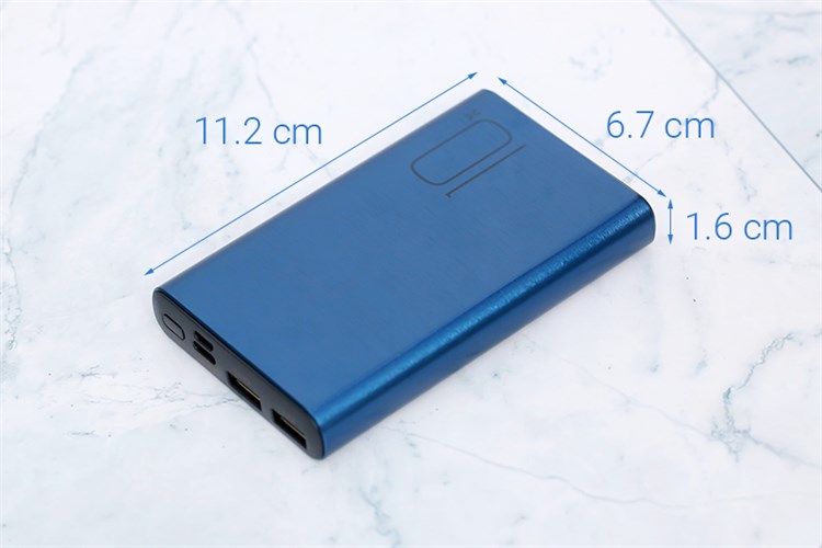 Pin sạc dự phòng Polymer 10.000 mAh Type C 12W Xmobile PJ JP190ST Màu Xanh dương đậm